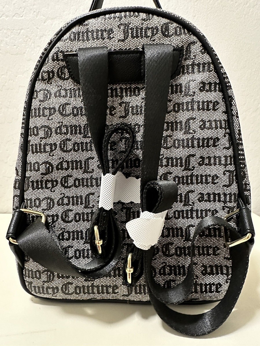 Juicy Couture Goth Stat Black Our Zip Says It All Backpack 