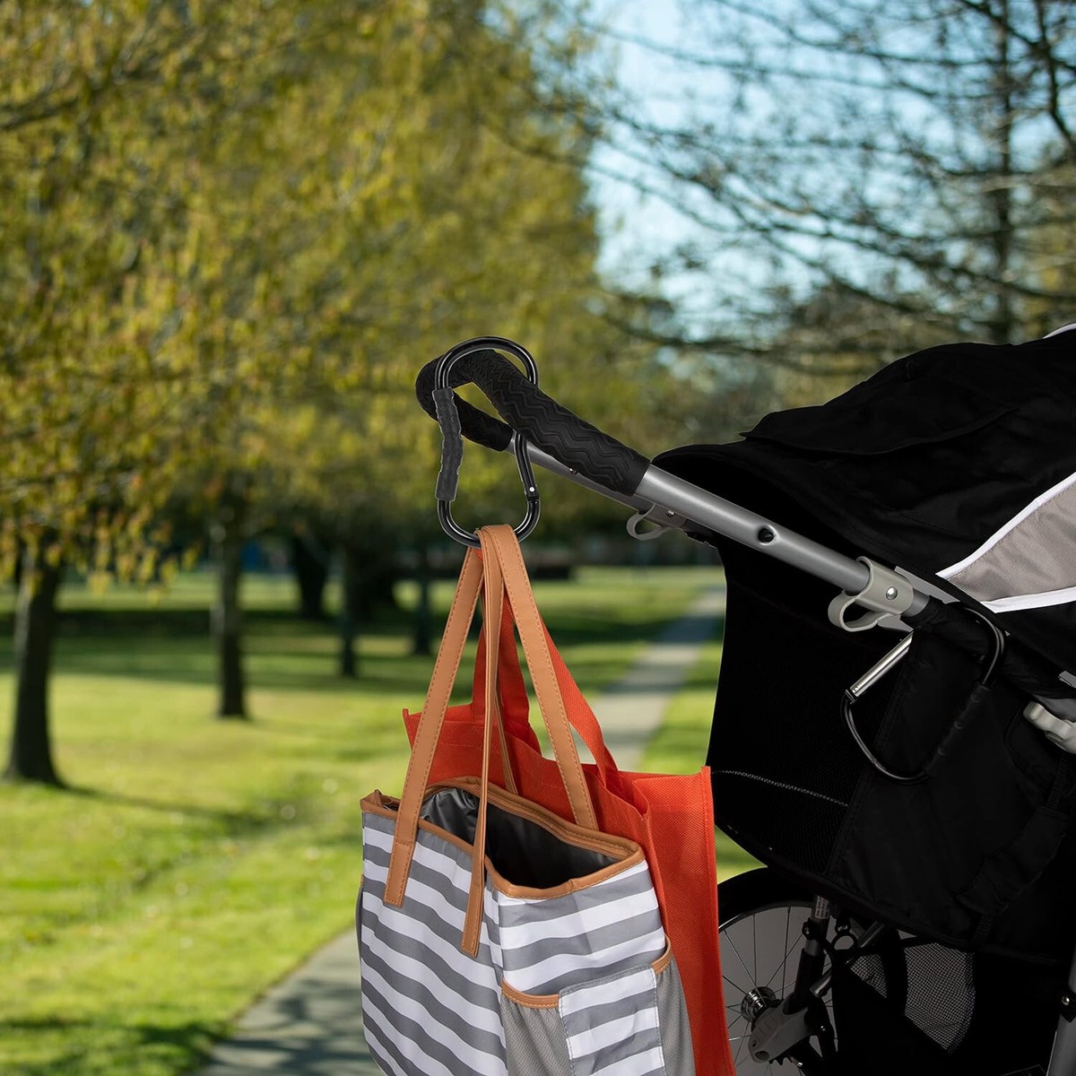 Stroller Bag Hook Nuby Stroller Hooks: 3pk, Green/Multi Color