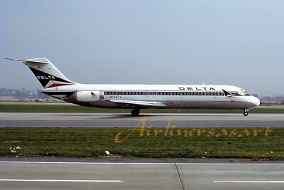 Delta Airlines Douglas DC-9-32 N1267L at ATL August 1984 8''x12'' Color Print