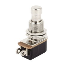 Guitar Foot Pedal Switch - 2 Pin SPST Momentary Soft Push Button Footswitch