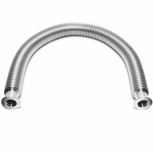 Bellow Hose Metal KF40 L=137.79'' Stainless Steel Flange Vacuum Flexible Pipe - Picture 3 of 10