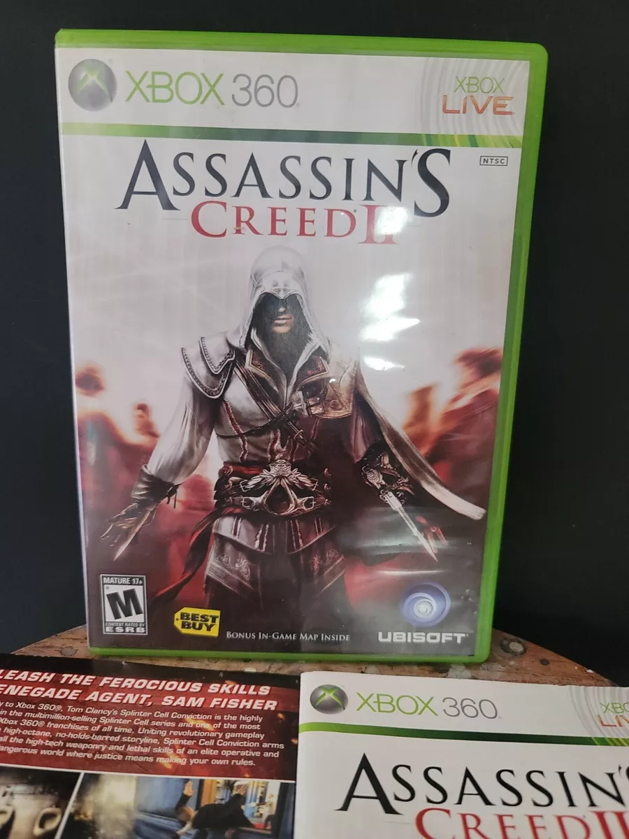 Assassin's Creed 2 (Microsoft XBOX 360, 2009) w/ Manual & Map Download  Tested