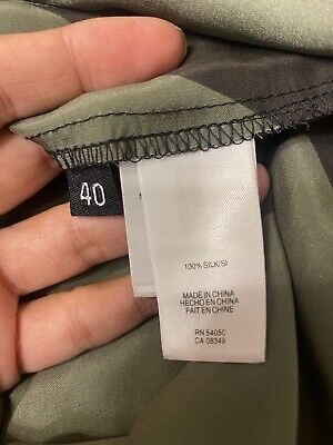 Balenciaga Silk Satin Jacquard Dress Green & Black Size 40 Balenciaga Silk Satin Jacquard Dress Green & Black Size 40