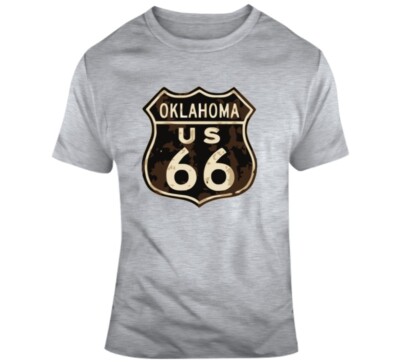 Rusted Oklahoma Route 66 Road Sign T Shirt