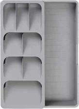 Cutlery Organizer in Drawer, Montier Expandable Compact Silverware Organizer 
