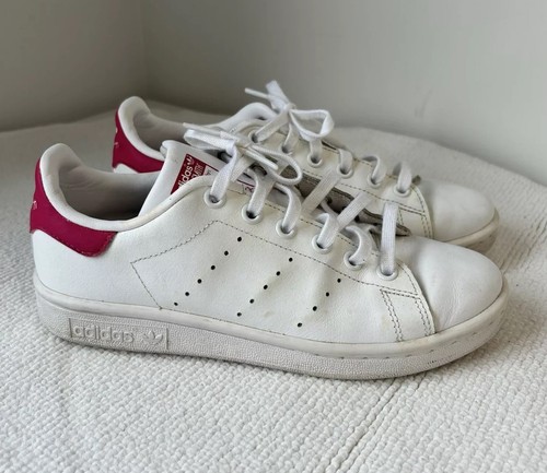 Adidas Originals STAN SMITH Shoes B32703 White/Pink Boys US 4 Girls US 5 Unisex Adidas Originals STAN SMITH Shoes B32703 White/Pink Boys US 4 Girls US 5 Unisex