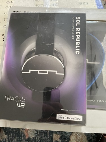 New SOL Republic V8 Tracks Headband Headphones Black &blue ,Wired,1211-96 - Picture 10 of 11