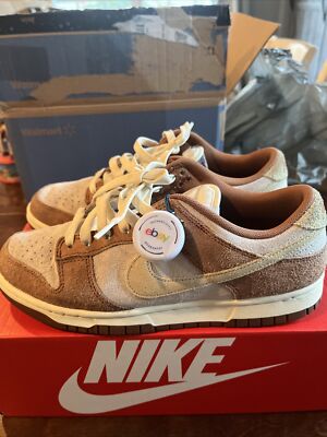 Nike Dunk Low Retro Prm Medium Curry Sail Fossil DC1390-100 with Box Mens 8/9.5W