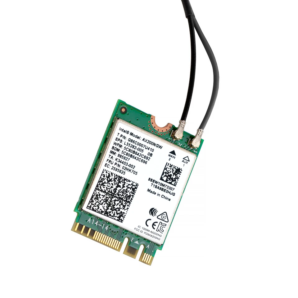 AX200NGW Wireless Card Laptop PC Internal Wi-Fi 6 Bluetooth Antenna M.2 Adapter - Image 2 of 4