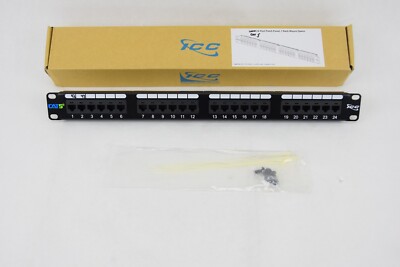 ICC ICMPP0245E CAT 5e 1 RMU 24 Port Patch Panel