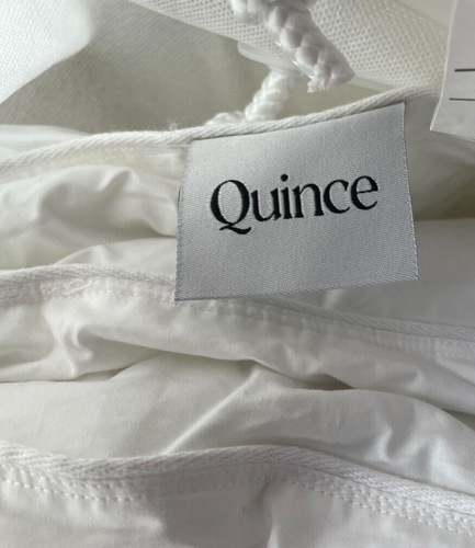 NWT QUINCE PREMIUM DUCK DOWN COMFORTER KING CAL INSERT ALL SEASON MSRP $224 - Afbeelding 12 van 18