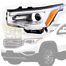 For 2017-2019 GMC Acadia HID w/ LED DRL Driver Side Headlight OE Style LH