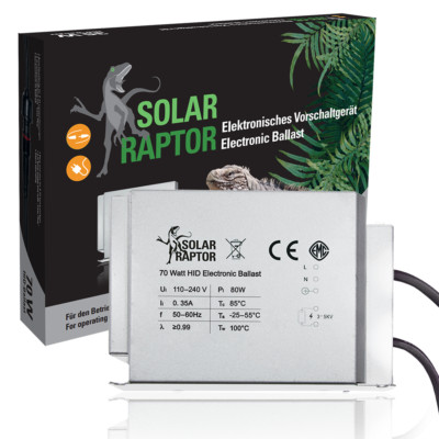 SOLAR RAPTOR  EVG 70Watt - elektronisches Vorschaltgerät für Terrarienstrahler