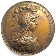 [R3340] Medal 1674 (Later Embossing), France, Ludwig XIV