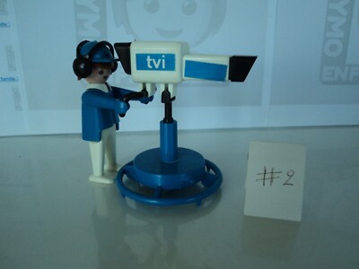 PLAYMOBIL vintage télévision TVI camion régie nacelle caméra