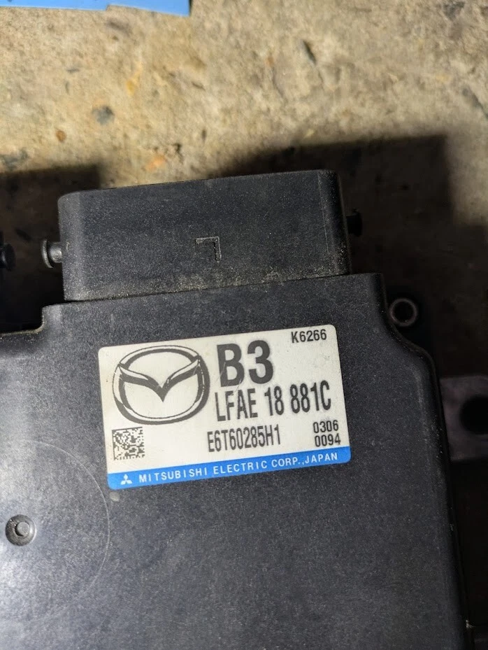 Mazda 3 BL 09-13 2.0L Auto Engine ECU Security Kit Key+Lock+Ignition+BCM+Cluster - Image 2 of 3