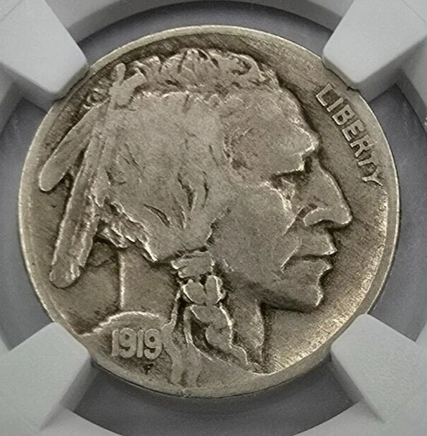 1919 P DDO VP 001 Buffalo Nickel MINT ERROR F Details DDO 002 NGC 1/5 Rare! - Image 3 of 4
