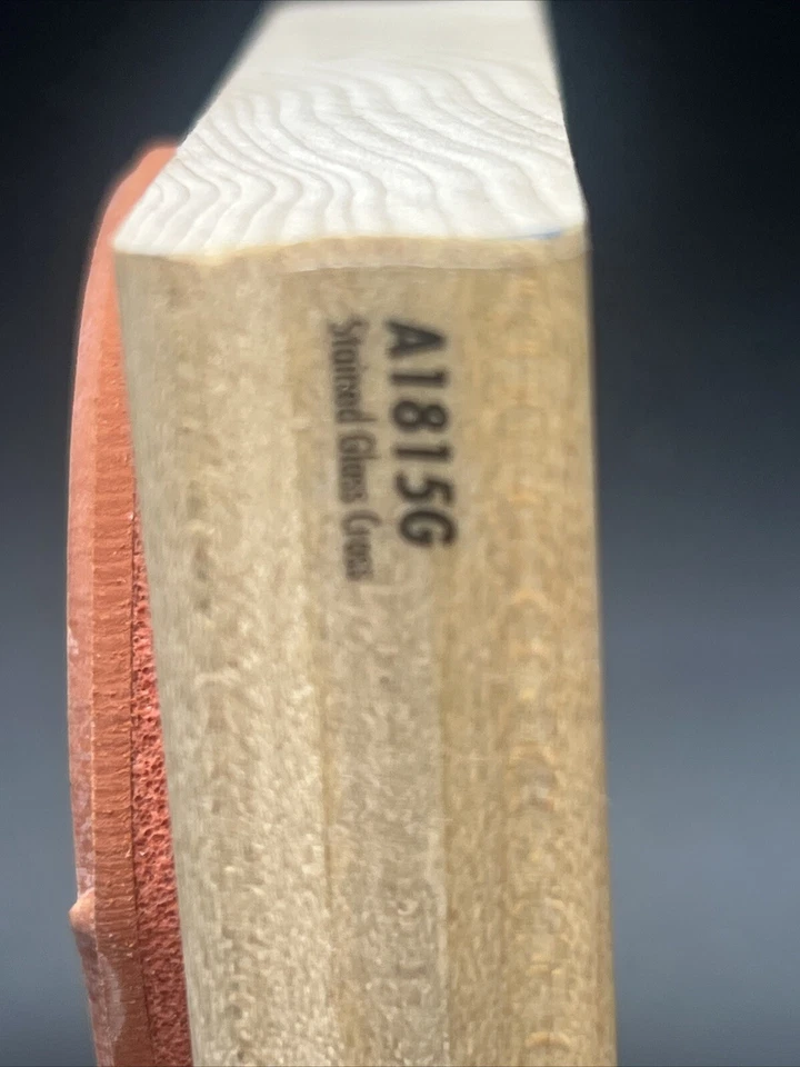 Sello de goma cruz de vitral Delta Peace Crucifix 5" x 3,75" A1815G 2004 Foto 3 de 4