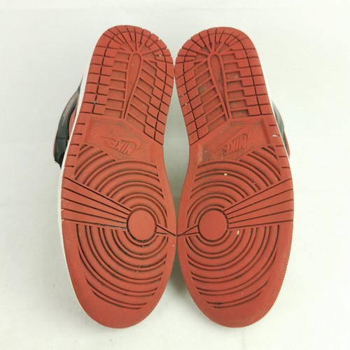 Nike Jordan 1 Reverse Bred Red Black Mid Trainers Mens Size 7 UK 41 EUR - 第 8/11 張圖片