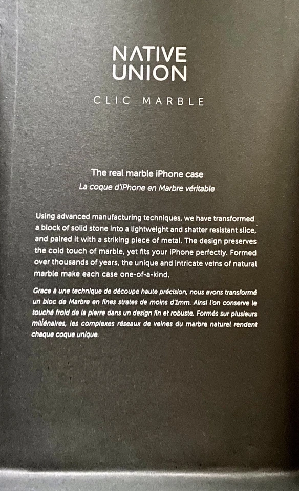 FUNDA NATIVE UNION CLIC AUTÉNTICA MÁRMOL IPHONE 7 PLUS Foto 3 de 4