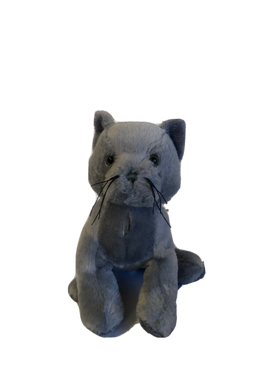 grey kitty stuffed animal