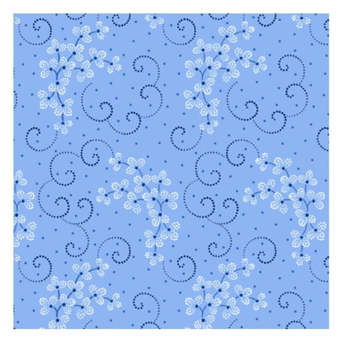 Danbury gepunkteter Baumwollstoff mit gepunktetem Blatt und Schriftrolle von Quilting Treasures - Bild 2 von 3