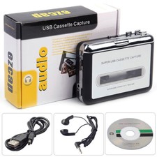 USB Cassette Player Personal Audio Recorder Radio Recording Converter Portable