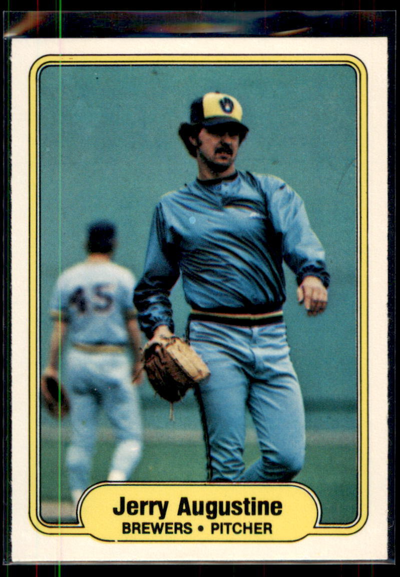 1982 Fleer Jerry Augustine #133 Milwaukee Brewers