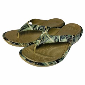 mens camo croc flip flops