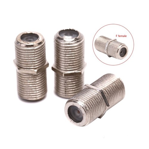 5 PCS F81 BARREL COUPLER ADAPTER RG6 RG59 CONNECTOR COAX FEMALE F CCTV Cable TV - Picture 2 of 3
