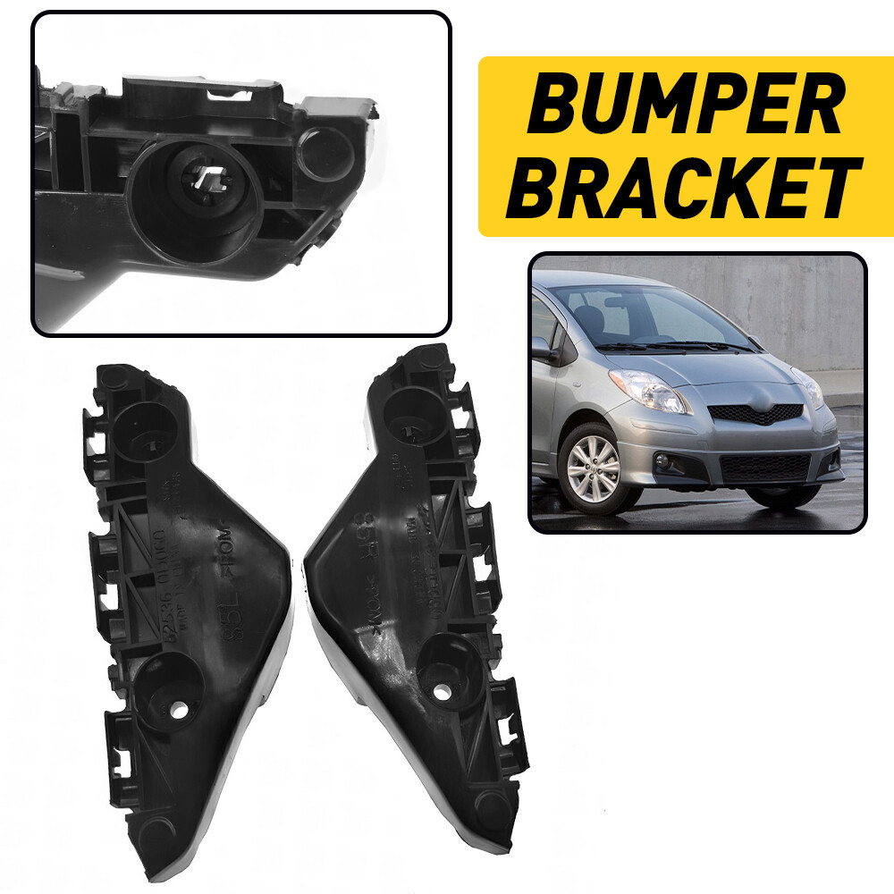 2007-2012 Toyota Yaris Front Outer Bumper Retainer Set Fits Base & S Models  