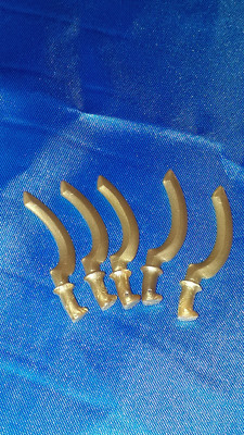 Playmobil Araber Mittelalter 5 x Sichel Sichelschwert gold Set Konvolut top