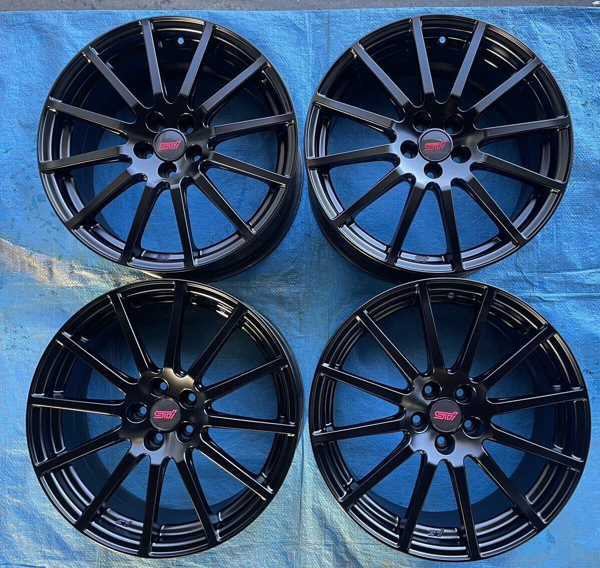 SUBARU ENKEI STi 12-spoke wheels 7.5J-18 IMPREZA LEGACY