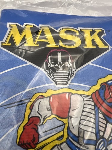 Vintage NEW Sealed Unused MASK Paper TableCover 54”x 88” 1985 MATTEL 1703 VTG - Picture 3 of 15