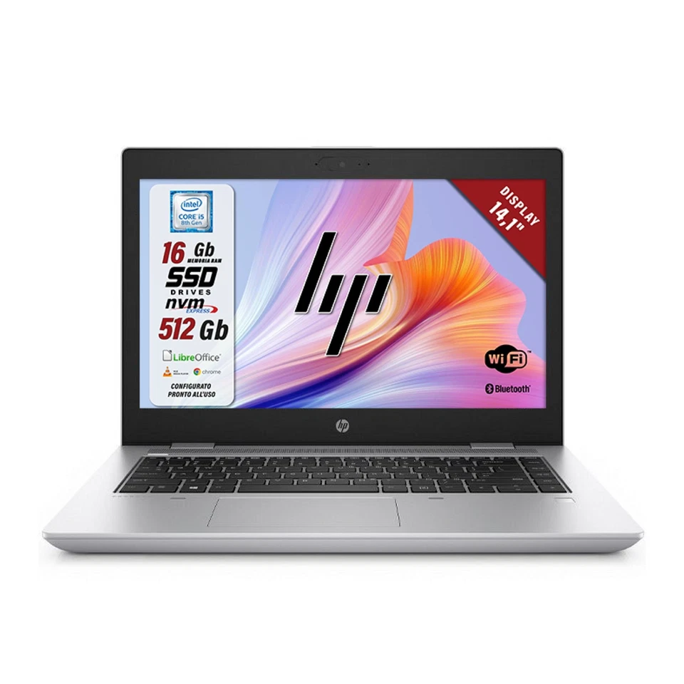 Notebook Pc Portatile HP 640 G5 14" i5-8265u 16GB 512GB Win10 Pro Ricondizionato