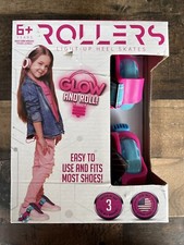 Madd Gear Rollers Light -up Heel PINK Roller Skates Fits Most Shoes Glow Roll