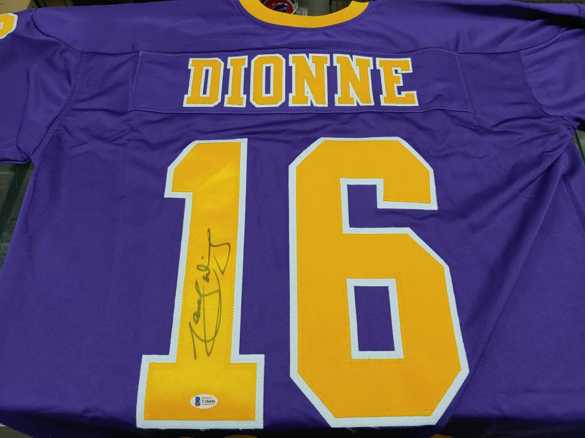 Marcel Dionne Signed Los Angeles Kings Purple Jersey / 4