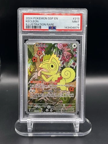 2024 POKEMON SSP EN-SURGING SPARKS ILLUSTRATION RARE #213 KECLEON PSA 9