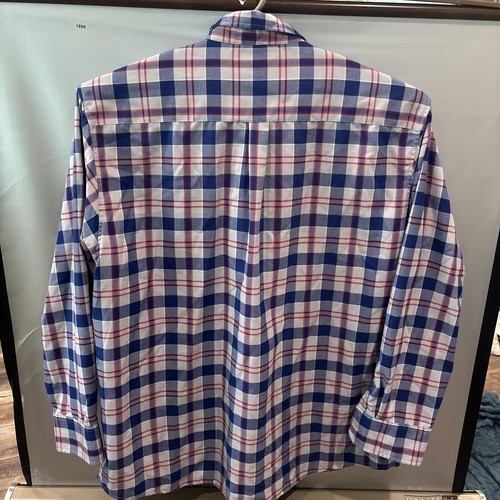 Dixxon Flannel Shirt Adult 4X Blue Red Plaid Happy Gilmore 13 Button Up Men 4XL - Picture 6 of 10