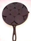 GRISWOLD #34 SWEDISH PANCAKE PLETT PAN CLEANED AND SEASONED