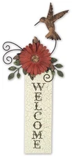 Sunset Vista Designs Hummingbird Welcome Sign,Plaques & Signs