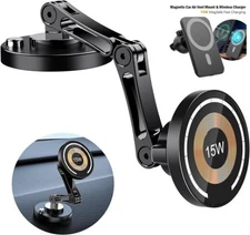 MagSafe Car Mount for iPhone 15W Fast Charging Air Vent Magnetic / Windshield