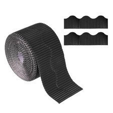 Bulletin Board Border Scalloped Trim 3.9inch x 49.2ft for Classroom Decor Black