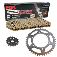 Kettensatz Honda CBR 1000 RR RA Fireblade 17-19 Kette RK GB 525 ZXW Gold 16/43