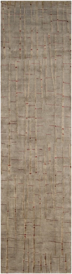 Ковер на часть комнаты 5x8 шерстяной зеленый бамбук ручной вязки 7405 - около 5 футов x 8 футов - Изображение 3 из 3