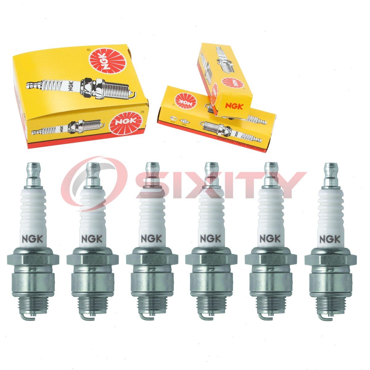 6 pc NGK 3710 B7S Standard Spark Plugs for W5EC W4E2 W22S-U W22S UJ81J UJ81C hx