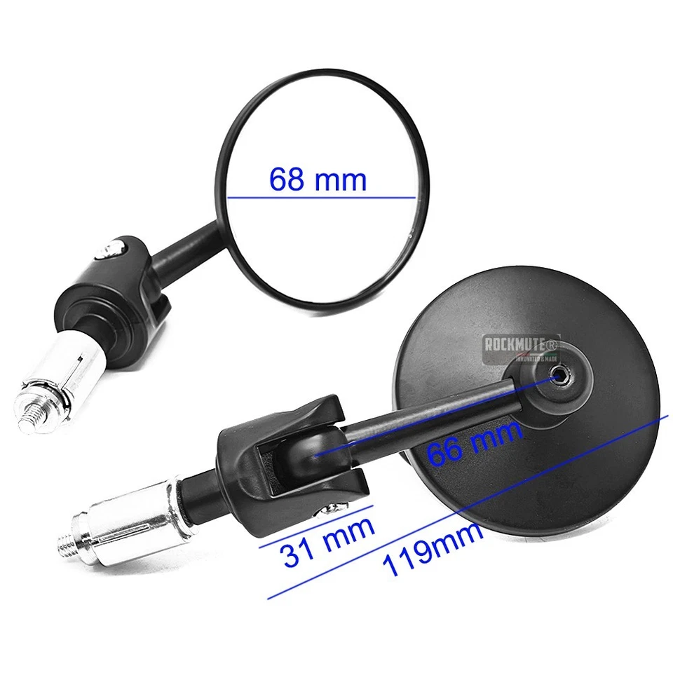 Боковое зеркало заднего вида с рукояткой для SUZUKI VZ VL 800 1500 RV200 GW250 LS650 - Изображение 4 из 4