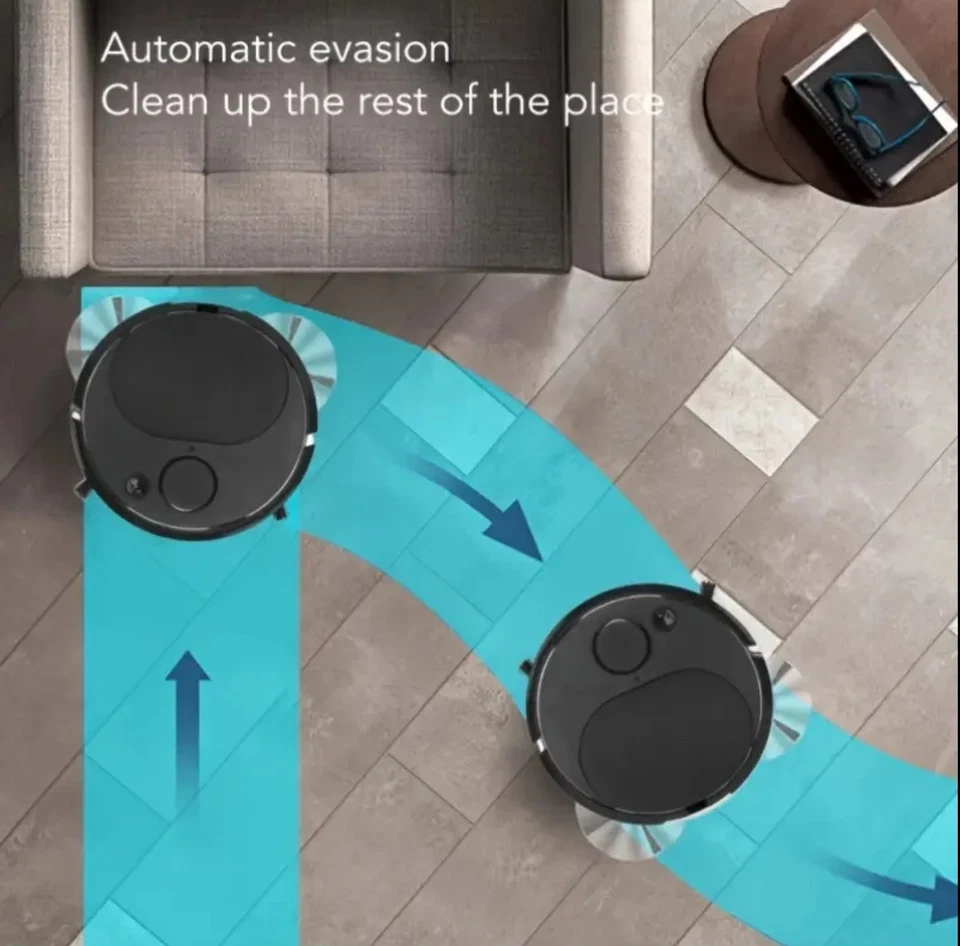 3-in-1 All-in-one Dust & Dirt Robot Vacuum Mop & Sweeper For All Floor Kinds - Image 3 of 4