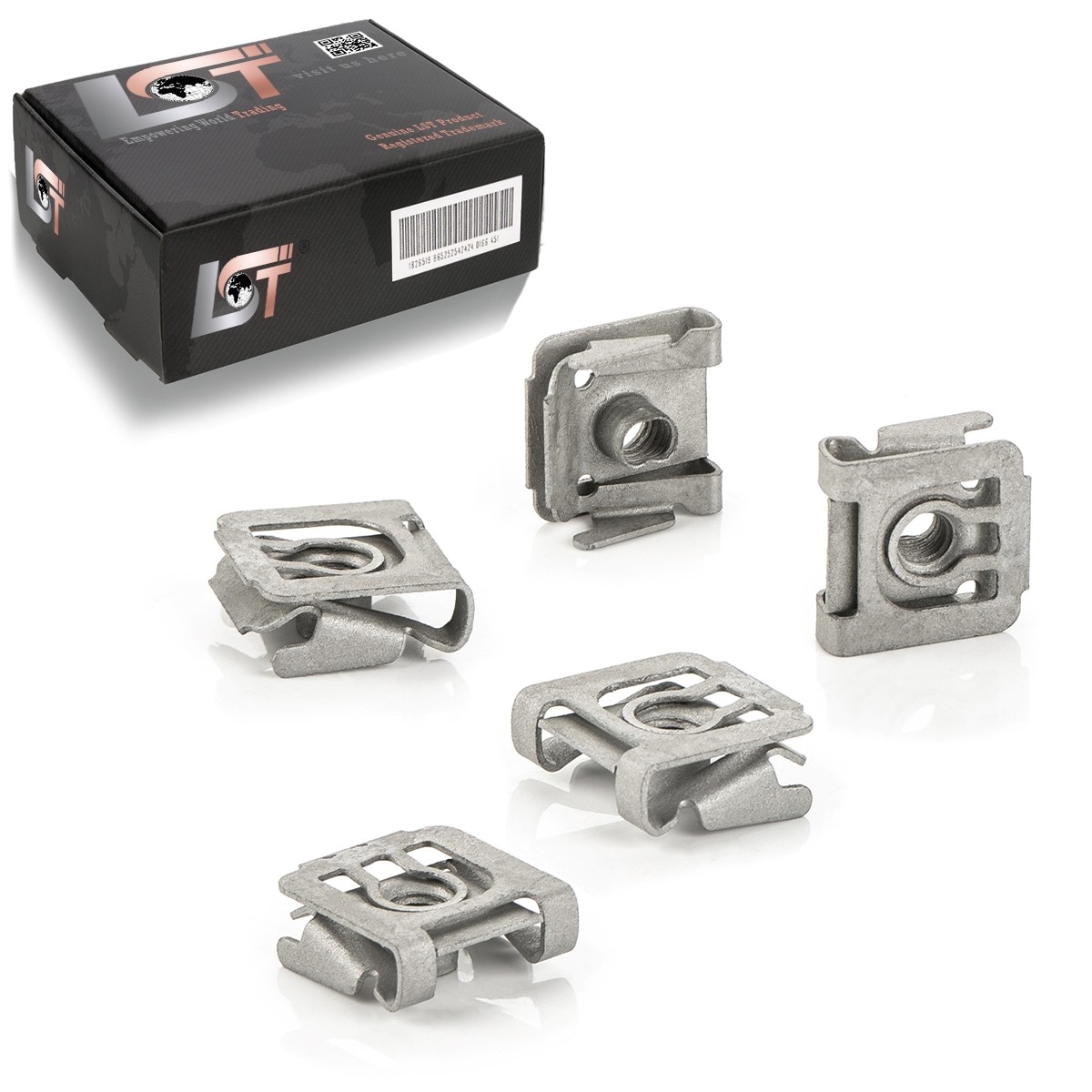 5x Headlight Repair Kit Snap Nut for Fiat Punto / Grande Idea Linea