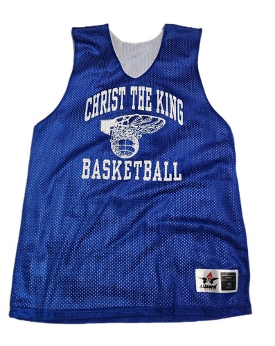 Christ the King Basketball Jersey Adult M Church Catholic Reversible Mesh Jesus